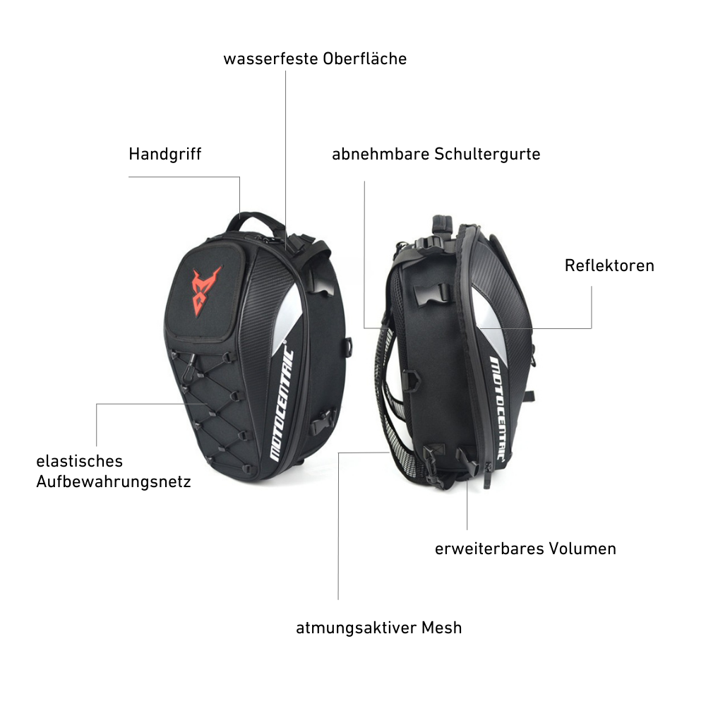 2-in-1 Motorradrucksack – Flexibler Stauraum für unterwegs