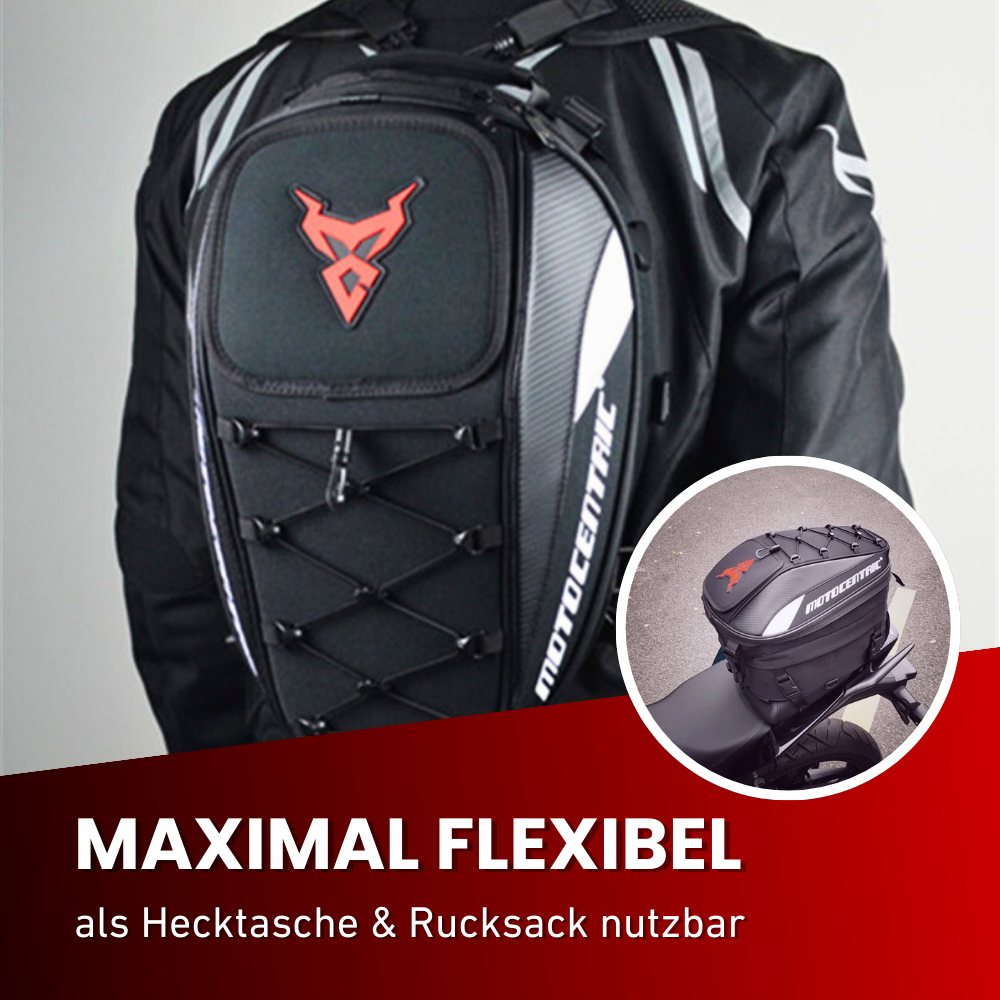 2-in-1 Motorradrucksack – Flexibler Stauraum für unterwegs