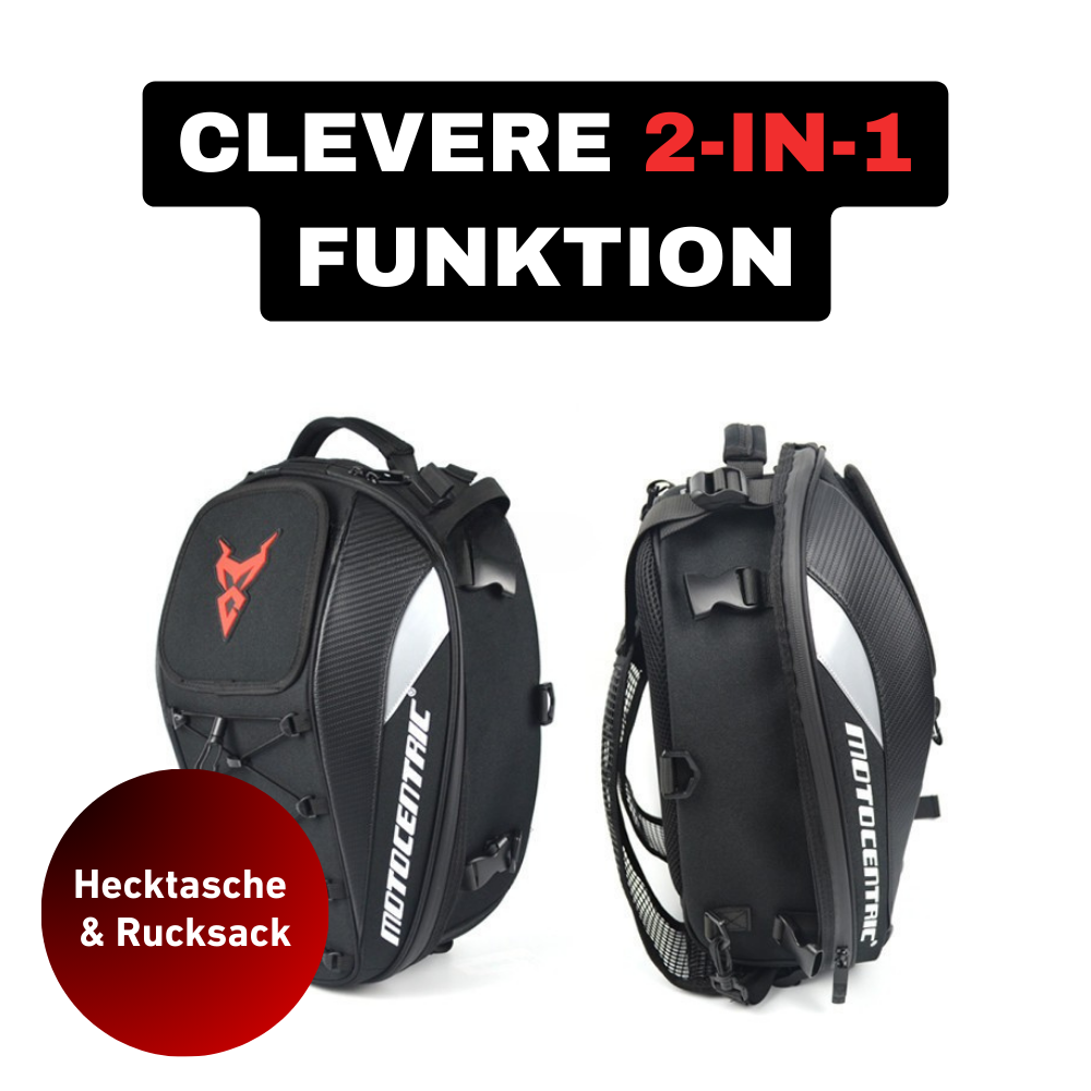 2-in-1 Motorradrucksack – Flexibler Stauraum für unterwegs