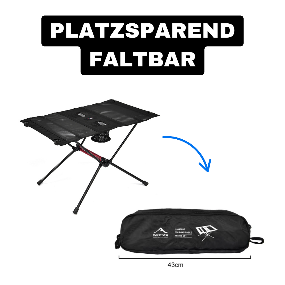Kompakter Klapptisch für Outdoor & Camping – Schnell aufgebaut, überall einsatzbereit